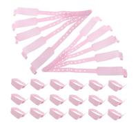SOPOTUTU 100pcs Id Wristband Medical Id Bracelet Wristbands Armbands for Events Identification Bracelet Safety Writable Wrist Band Wrist Bands Pink PVC