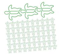 SOPOTUTU 100pcs Sea Turtle Paper Clips Strong Metal File Organizer Clips Cute Ocean Animal Shape for Office and School Document Fastening