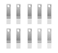 SOPOTUTU 10pcs 9v Aa Battery Contact Springs Metal Conversion Plates for Remote Controls and Chargers, Battery Connector Accessories for Electronic Devices