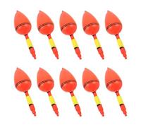 SOPOTUTU 10pcs Bubble Fishing Floaters Large Plastic Slip Bobbers Lightweight Wave Resistant Tackle Buoy Accessories for Beach Angling and Ocean Float Fishing