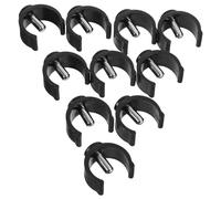 SOPOTUTU 10pcs Crutch Pin Locks Replacement Locking c Clamp Walking Cane Replacement Repair Non-Slip Crutch Pin Locks Walker Tube Clip Cane Tube Buckle Black