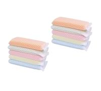SOPOTUTU 10pcs Double-Sided Sponge Scrubber Cleaning Cloth for Kitchen and Bathroom Non-Scratch Dish Washing Cloth with Powerful Scrubbing Surface Machine Washable Quick-Dry Random Color
