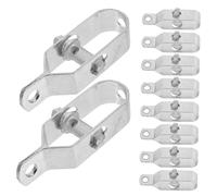 SOPOTUTU 10pcs Heavy Duty Steel Wire Fence Tightener for Electric Fence Wire Tensioning Stable and Cable Tensioner Tool for Greenhouse and Outdoor Use