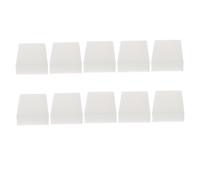 SOPOTUTU 10pcs High-Density Compressed Dish Cleaners Dual-Sided Scouring Power for Tough Kitchen Cleaning Home Cleaning Sponge Cubes White