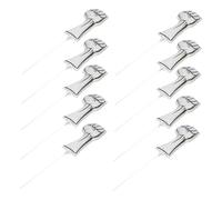 SOPOTUTU 10pcs Inflatable Cheerleading Sticks Fist-shaped Aluminum Foil Balloons for Sports Events Basketball Soccer Football Party Decorations Portable Lightweight Support Accessories