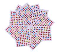 SOPOTUTU 10pcs Mini Assorted Color Star Reward Stickers Self Adhesive Labels for Teachers and School Charts Motivational Incentive Stickers for Scrapbook and DIY Use