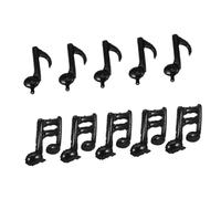 SOPOTUTU 10pcs Music Note Foil Balloons Black Double Single Notes for Music Themed Party Decorations Concert Birthday Banner Fun Photo Props for