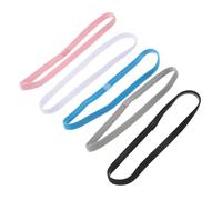 SOPOTUTU 10pcs Non Slip Elastic Headbands for Sports Sweat Absorption Lightweight Breathable Fitness Hairbands for Running Gym Football Yoga Comfortable for Men and Women