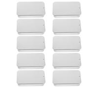 SOPOTUTU 10pcs Small Rectangular Iron Case Sliding Lid Metal Container for Travel Storage Christmas Crafts Jewelry Floss Holder