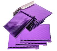 SOPOTUTU 10pcs Thicken Purple Bubble Envelopes Self Seal Shipping Bags for Mailing Jewelry Cosmetics Electronics Protective Padded Package Mailers