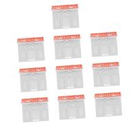 SOPOTUTU 10pcs White Simulation Villa Model Micro Landscape Ornament Small House Model Building Decor for Sand Table Diy Miniature Architecture