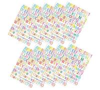 SOPOTUTU 10sheets Alphabet Letter Stickers for DIY Crafts and Home Decor Self-Adhesive Letter Stickers for Kitchen Classroom Door