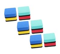 SOPOTUTU 12 pcs Magnetic Whiteboard Erasers Eva Material Dry Erasing Eraser Bright Felt Pads Washable and Comfortable Grip Teacher School Office Classroom Use