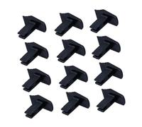SOPOTUTU 12 Pcs Telescopic Ladder Replacement Buttons Aluminum Alloy Folding Ladder Extension Switches for Single Step Multi-Function Safety Lock Mechanism Easy Installation Black