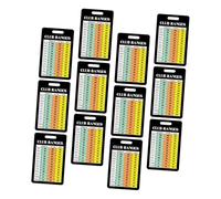 SOPOTUTU 12 Sheet Golf Training Range Chart and Scorecards Portable Golf Score Counters for Accurate Practice Compact Paper Cards for Bags Course Use