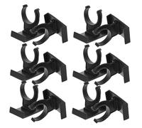 SOPOTUTU 12pcs Adjustable Cabinet Leveler Clips Black Plastic Kick Board Trim Furniture Feet Replacement for Kitchen Plinths Design for Home and Commercial Use