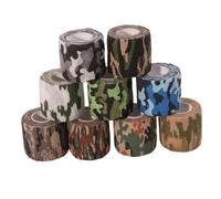 SOPOTUTU 12pcs Camouflage Non-Woven Fabric Self-Adhesive Pet Bandages for Dogs Flexible Support Wrap for Wounds and Joint Protection Random Color