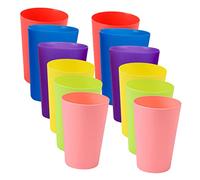SOPOTUTU 12Pcs Interactive Stacking Cups for Early Learning Develops Hand Eye Coordination Imagination for Preschool Activities Party Games