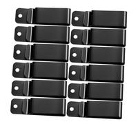 SOPOTUTU 12pcs Metal Belt Clips with Keyring Chains Lightweight Reusable Outdoor Backpack Holders for Phone Wallet and Keys Stylish Minimalist Design for Daily Travel and Multipurpose Use