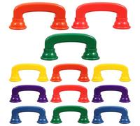 SOPOTUTU 12Pcs Plastic Reading Whisper Phones Set, Phone Receiver Educational for Early Learning and Speech Development, 6-Color Pack