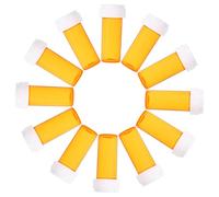 SOPOTUTU 12Pcs Portable Pills Bottles Travel Organizer with PP Caps Compact Lightweight Pill Holder for Outdoor Emergency and Daily Use