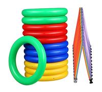 SOPOTUTU 12pcs Toddler Leash Rope Set with Round Handles for Preschool Kids, Anti-Lost Safety Wrist Leashes in Red Yellow Blue Green, Child Walking Harness for Outdoor Protection and Transition