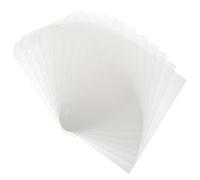 SOPOTUTU 12Pcs Transparent Frosted PP Binder Dividers with Loose Leaf Notebook Page Markers for Indexing Classification and Quick Reference Notebooks Planners and Files