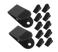 SOPOTUTU 12pcs Treadmill Safety Key Replacement Clip Sturdy Emergency Stop Clamp with Rapid Engagement Treadmill Lock Accessory for Home and Gym Use