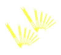 SOPOTUTU 14pcs Plastic Weaving Loom Shuttles Net Repair Kit with Ergonomic Netting Needles for Quick Cast Net Mending and Mesh Restoration for Sea and Lake Use