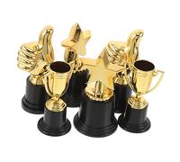 SOPOTUTU 15pcs Mini Gold Star Thumbs Up Trophies for Small Award Cups for School Activities Football Dance Reading Encouraging Confidence and Achievement