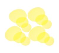 SOPOTUTU 15pcs Studio Lighting Gel Sheets Set - Self-adhesive Yellow Film Light Filters for LED Lamps and Photography - 74mm, 10cm, 15cm round Diffuser Overlays for Home and Party Lighting