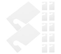 SOPOTUTU 15Pcs Weatherproof Blank Parking Permit Tags Car Rearview Mirror Hang Signs Temporary Plastic Permit Holders for Vehicle Access Office and Maintenance Use