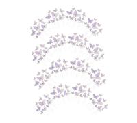 SOPOTUTU 160pcs Cake Decorations Butterflies Inserts Butterfly Cupcake Toppers with Picks for Cake Cupcake Topper Lavender