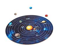 SOPOTUTU 1set Solar System Puzzle Toy Educational Wooden Planet Matching Game for Boy Girl Learning Prop for Boys and Girls Develops Imagination and Logic Skills