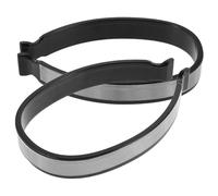 SOPOTUTU 2 Pair Reflective Cycling Trouser Clips with Ankle Safety Bands, Wide Grey Pant Leg Cuff Straps for Night Riding and Outdoor Cycling Accessories