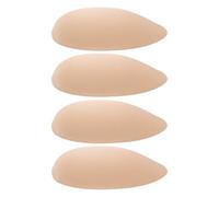 SOPOTUTU 2 Pairs Men’S Silicone Self-Adhesive Muscle Pad Inserts, Reusable Invisible Chest Enhancers with Push-Up Effect, Khaki Color for Sports and Daily Wear