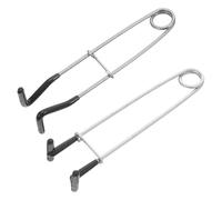 SOPOTUTU 2 Pairs Stainless Steel Fish Lip Spreaders with Ergonomic Grip Corrosion-resistant Fishing Tools for Freshwater and Saltwater Anglers Low-reflection Surface for Stealthy Catching