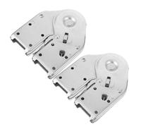 SOPOTUTU 2 Pcs Aluminum Alloy Folding Ladder Hinges Replacement Kit with Soft-Closing Tie Rods for Step Ladder Mechanical Joints for Home DIY and Construction Use