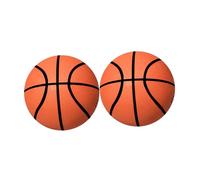 SOPOTUTU 2 Pcs Mini Inflatable Rubber Basketball Diameter Portable Table Basketball Game for Boys Interactive Home Sports Fun
