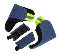 SOPOTUTU 2 Set Crutch Grip Covers Washable Oxford Cloth Forearm Crutch Holders with Soft Inner Lining Thickened Padding Multicircle Antislip Texture Easy to Fix Daily Use