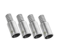 SOPOTUTU 2 Set Weather Resistant Aluminum Threaded Tips for Extension Poles Broom Pole Adapter with Dual Fixation for Stable Push Broom Handle Repair and Outdoor Use