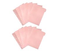 SOPOTUTU 2 Sets Detachable Notebook Dividers Pink PP Binder Tabs for Organizing Documents Journals Reports and Presentations Loose-Leaf Page Markers for Office and School Use