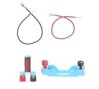 SOPOTUTU 2 Sets Electromagnet Experiment Set with Battery Box and 2 Wires Physics Experiment Apparatus for Primary School Science Teaching and Exploration
