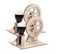 SOPOTUTU 2 Sets Hand Crank Generator Model DIY Science Experiment for Educational Physics Teaching Creative Invention Kit Development Random Color