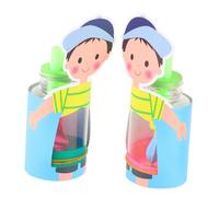 SOPOTUTU 2 Sets Lung Breathing Model DIY Assembly Biology Homework Teaching Tool for Boys and Human Organ Educational Mannequin Easy Manual Build for Student Science Projects Random Color