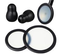 SOPOTUTU 2 Sets Replacement Stethoscope Ear Tips Accessories PVC Material Comfortable Fit for Clinic Hospital Sound Transmission