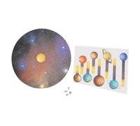 SOPOTUTU 2 Sets Solar System Model DIY Kit Paper Craft Supplies for Adults Easy Handmade Materials for Educational Solar System Crafts and Home Decoration