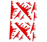SOPOTUTU 2 Sheets Blood Dripping Car Stickers Reflective Auto Decals for Bumper Scratch Cover Halloween Decoration