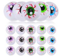SOPOTUTU 20 Pcs Bouncing Plastic Eyeballs Halloween Party Supplies Creepy Fake Eye Balls Decorations for Trick Treat and Halloween Games
