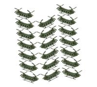 SOPOTUTU 20 Pcs Military Helicopter Model for Boys Rescue Aircraft for Imaginative Play Miniature Transport Plane Collectible Ornaments for Decor and Table Display